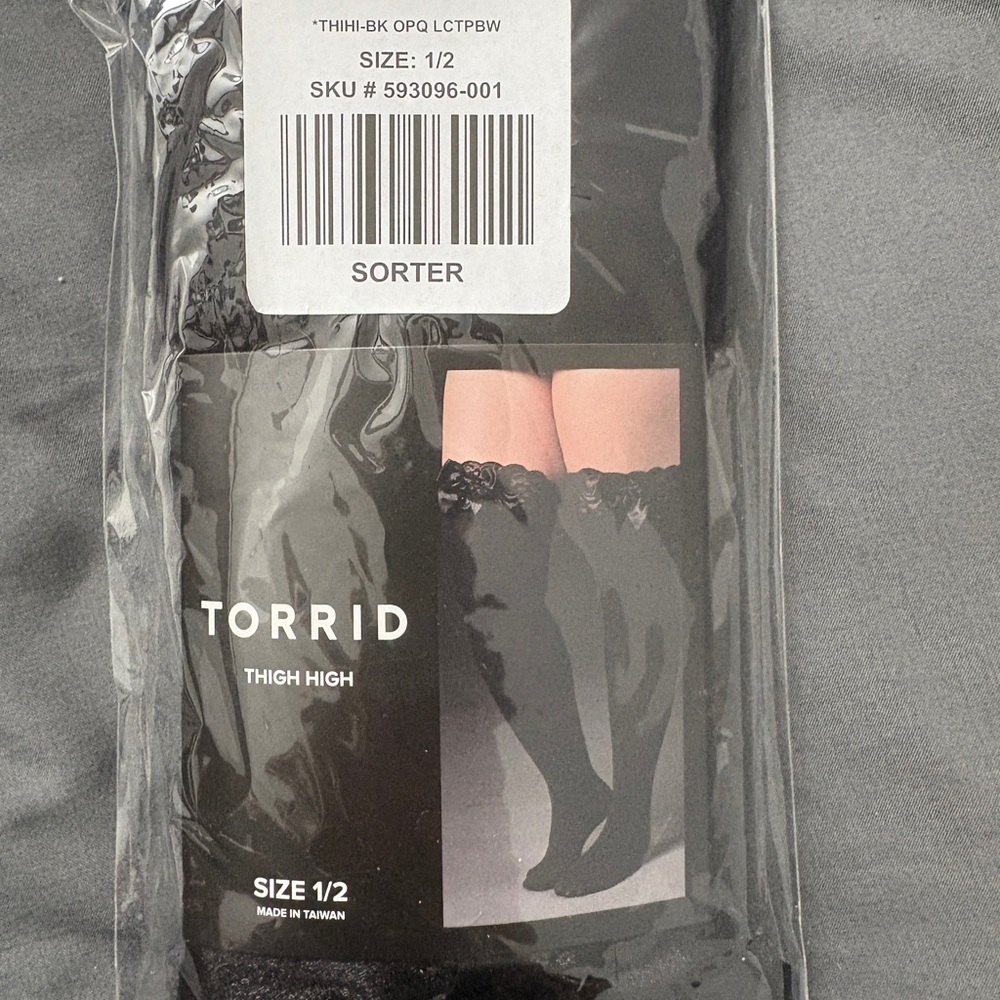 Torrid Black Lace Thigh Highs